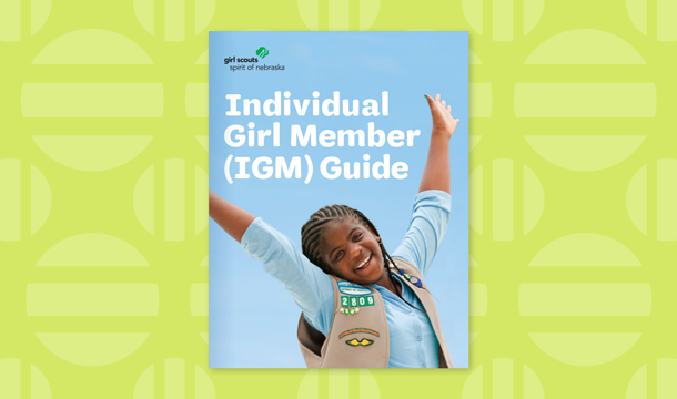 cover of the individual girl member guide booklet
